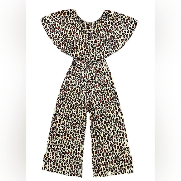 Show Me Your MuMu Pants - Show Me Your MuMu Leopard Pantsuit Size Small Jumpsuit Chic Fall Preppy Satin